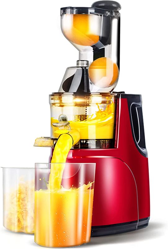 Photo 1 of **Missing Hardware** OverTwice Slow Masticating Juicer Cold Press Juice Extractor Apple Orange Citrus Juicer Machine with Wide Chute Quiet Motor for Fruit Vegetables
