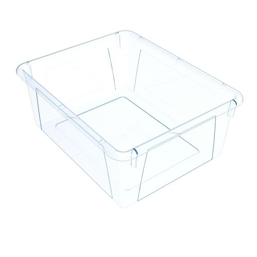 Photo 1 of Storex Deep Storage Tray, Letter Size, 10 X 13 X 5 Inches, Unbreakable Clear, 5-Pack
