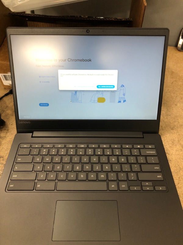 Photo 2 of Lenovo Chromebook S330 Laptop, 14-Inch HD (1366 x 768) Display, MediaTek MT8173C Processor, 4GB OnBoard LPDDR3, 32GB eMMC SSD, Chrome OS, 81JW0001US, Black***REFURBISHED***
