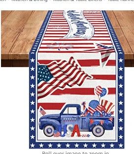 Photo 1 of 11 EXAGRAM INDEPENDENCE TABLE RUNNER