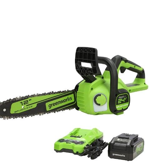 Photo 1 of Greenworks 24V 12" Brushless Chainsaw, 4Ah USB Battery and Charger Included
DOES NOT WORK