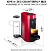 Photo 1 of Nespresso VertuoPlus Coffee and Espresso Machine by De'Longhi, Cherry Red
