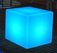 Photo 1 of LOFTEK LED Light Cube: 20-inch RGB Cube Seats Colors Changing Bar Chairs&Tables, UL Listed Adapter, 4400 Capacity, Perfect for Sensory Education & Party Decoration
