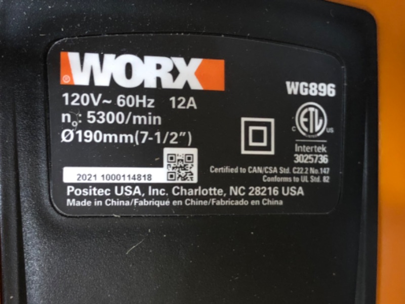 Photo 3 of (Major Use) Worx 7.5 in. 12 Amp Electric Lawn Edger WG896