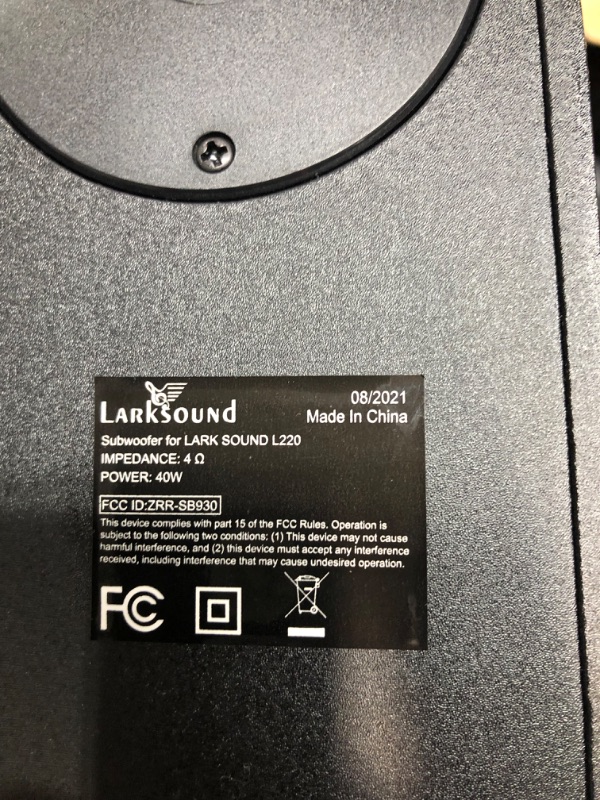 Photo 1 of Larksound 2.1 Sound Bar for TV with Subwoofer, Surround Sound System, 35 Inch TV Soundbar with Bluetooth/HDMI ARC/Optical/AUX/USB Connection, 150W, Wall Mountable
