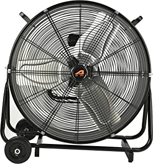 Photo 1 of Aain(R) AA011 24-Inch High Velocity Industrial Drum Fan, 7500 CFM Air Circulator for Warehouse, Garage, Workshop and Barn Use,Two-Speed, Black
