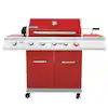 Photo 1 of **PARTS ONLY**
5-Burner Propane Gas Grill in Red with Rotisserie Kit
