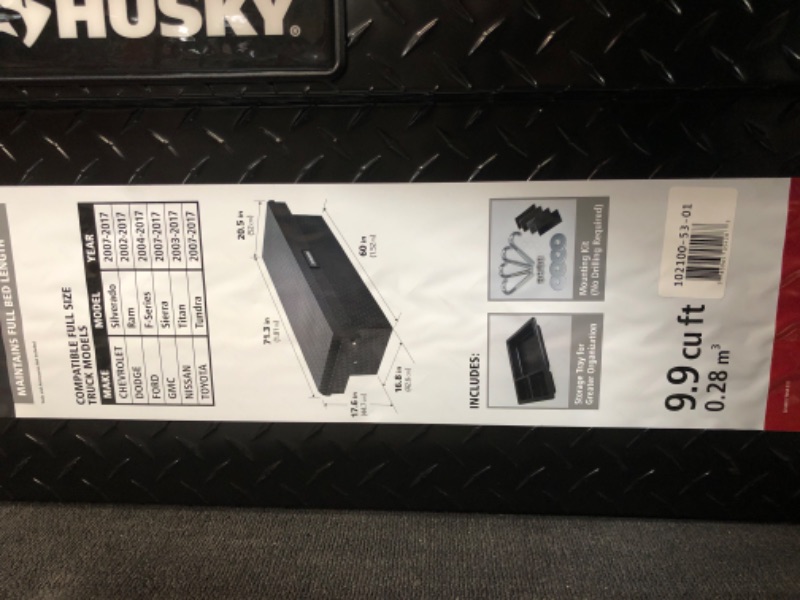 Photo 5 of ***SEE NOTES*** 71.36 in. Matte Black Aluminum Full Size Crossbed Truck Tool Box