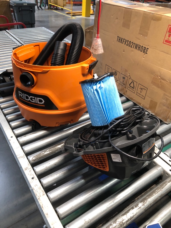 Photo 2 of (READ FULL POST) RIDGID 14 Gallon 6.0 Peak HP NXT Shop Vac Wet Dry Vacuum with Fine Dust Filter, Locking Hose and Accessory Attachments