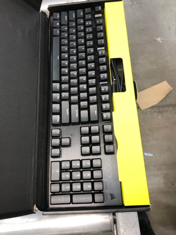 Photo 2 of USED: Corsair K60 RGB Pro Mechanical Gaming Keyboard - CHERRY Mechanical Keyswitches - Durable AluminumFrame - Customizable Per-Key RGB Backlighting, Black 17.36 x 5.39 x 1.38 inches

