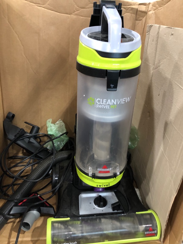 Photo 4 of **NO HANDLE**please read clerk comments**BISSELL 2252 CleanView Swivel Upright Bagless Vacuum with Swivel Steering, Powerful Pet Hair Pick Up, Specialized Pet Tools, Large Capacity Dirt Tank, Easy Empty
