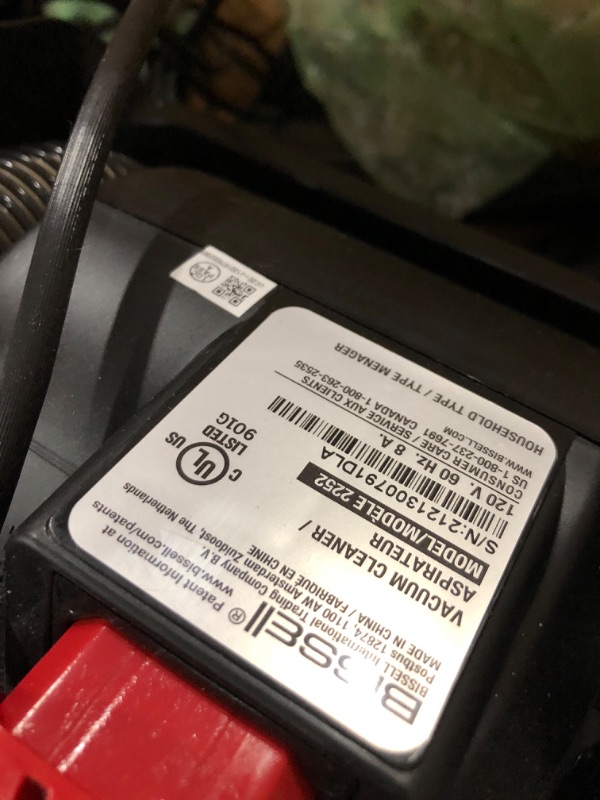 Photo 5 of **NO HANDLE**please read clerk comments**BISSELL 2252 CleanView Swivel Upright Bagless Vacuum with Swivel Steering, Powerful Pet Hair Pick Up, Specialized Pet Tools, Large Capacity Dirt Tank, Easy Empty
