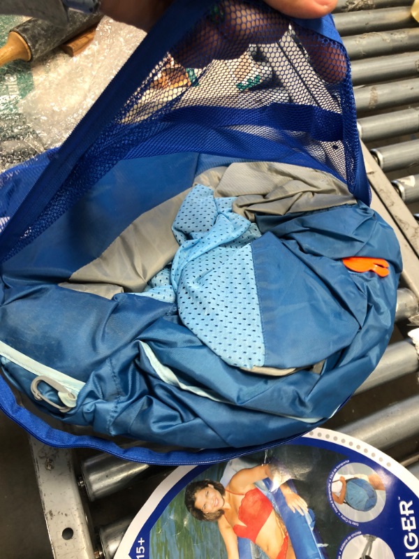 Photo 1 of Kelsyus Premium Floating Lounger with Fast Inflation, Inflatable Recliner Chair, Lake & Pool Float for Adults with Cup Holder, Footrest & Carry Bag