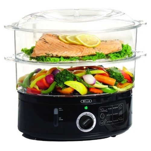 Photo 1 of Bella Food Steamer Black - 1.85 Gal - Black
