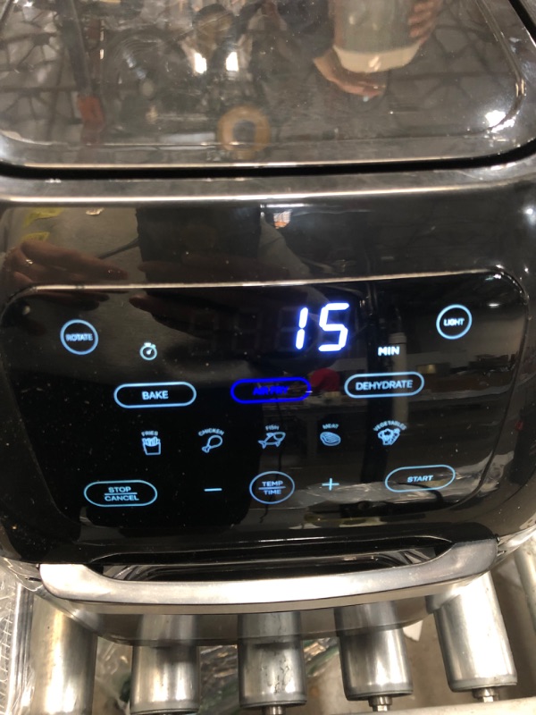 Photo 1 of Chefman RJ38-6-RDO 6 Liter Multi-Function Air Fryer Rotisserie Dehydrator, Black

