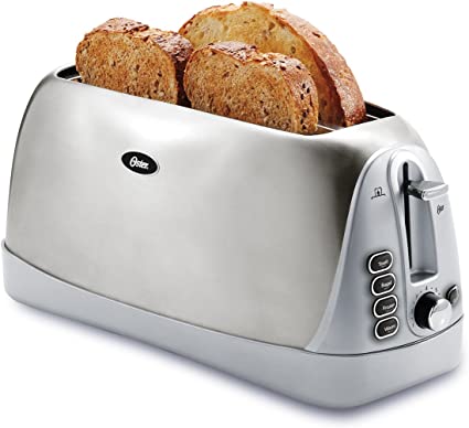 Photo 1 of Oster Long Slot 4-Slice Toaster, Stainless Steel (TSSTTR6330-NP)
