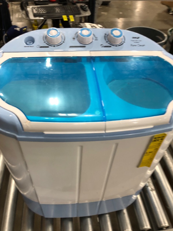 Photo 5 of Pyle 2 in 1 Portable Compact Mini Top Load Washing Machine and Spin Dryer Unit - 25
