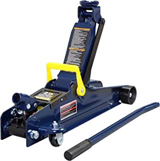 Photo 1 of (MISSING POLE) TCE TCET825051 Torin Hydraulic Low Profile Trolley Service/Floor Jack with Single Piston Quick Lift Pump, 2.5 Ton (5,000 lb) Capacity, Blue