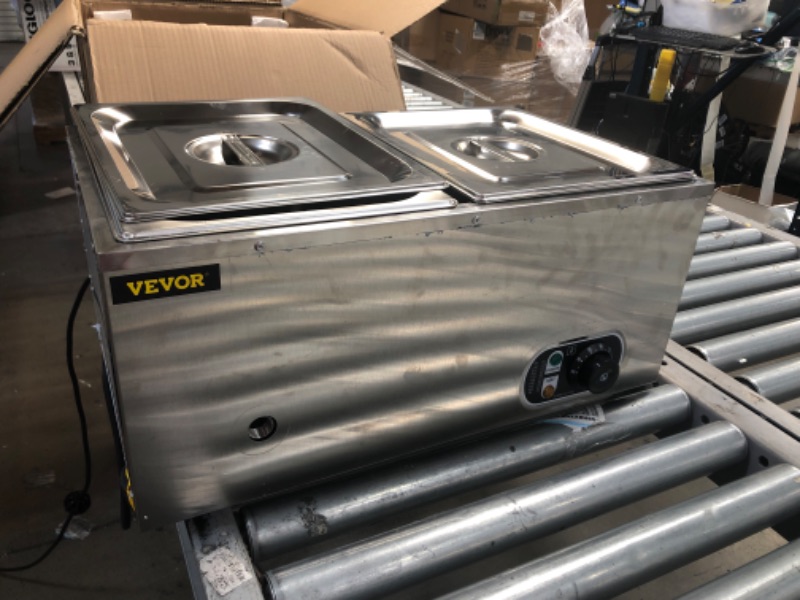 Photo 2 of (NOT FUNCTIONAL; DOES NOT POWER) VEVOR 110V 2-Pan Commercial Food Warmer