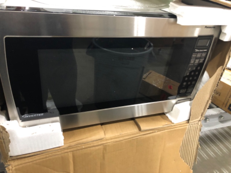 Photo 3 of Panasonic Microwave Oven NN-SN966S Stainless Steel Countertop/Built-In with Inverter Technology and Genius Sensor, 2.2 Cubic Foot, 1250W
