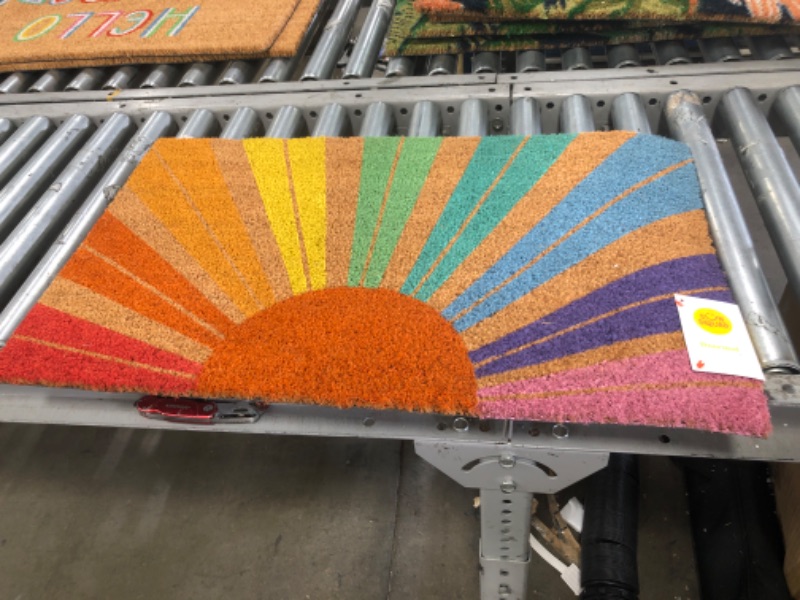 Photo 2 of 16x26 Rainbow Sunshine Doormat - Sun Squad