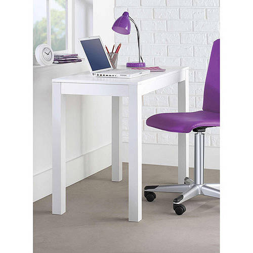 Photo 1 of Ameriwood Home Parsons 39W Desk with Drawer, White (9178096) | Quill
