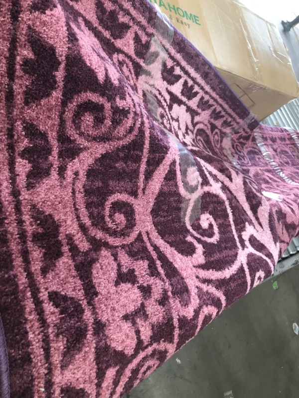 Photo 1 of 8x10 purple swivel pattern area rug