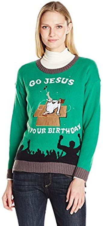 Photo 1 of Blizzard Bay Women's Jesus Manger Led Light-up Ugly Christmas Sweater