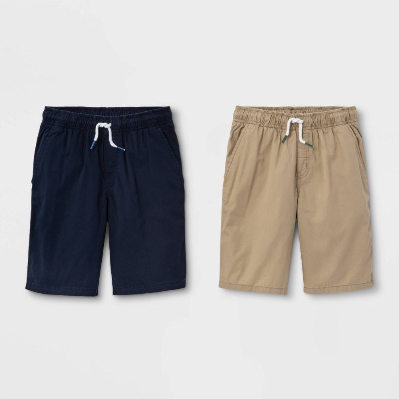 Photo 1 of Boys' 2pk Pull-on Woven Shorts - Cat & Jack