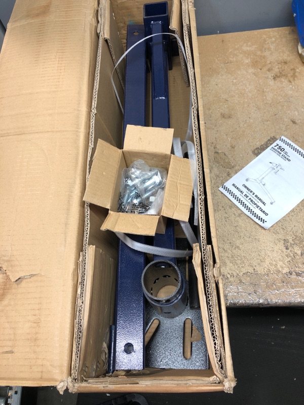 Photo 1 of ***INCOMPLETE*** TCE AT23401U Torin Steel Rotating Engine Stand with 360 Degree Rotating Head: 3/8 Ton (750 Lb) Capacity, Blue