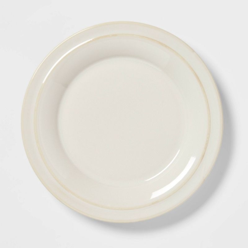 Photo 1 of 5 pack - 8" Porcelain Woodbridge Salad Plate White - Threshold™
