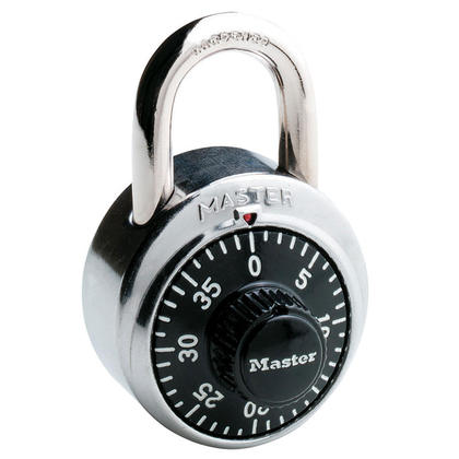 Photo 1 of 3 pack - Master Lock 1-7/8" Black Dial Combination Padlock

