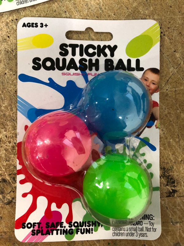 Photo 1 of 24 pack - sticky squash ball 3 piece 