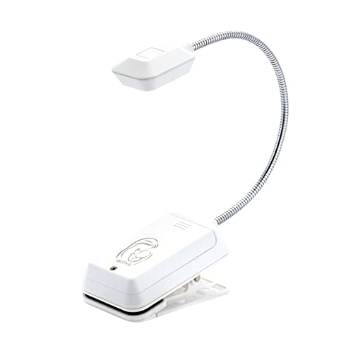 Photo 1 of WITHit Clip on Book Light – Mommy & Me, White – LED Task and Reading Light with Clip for Books and EBooks, Dimmable Brightness, Portable and Light
