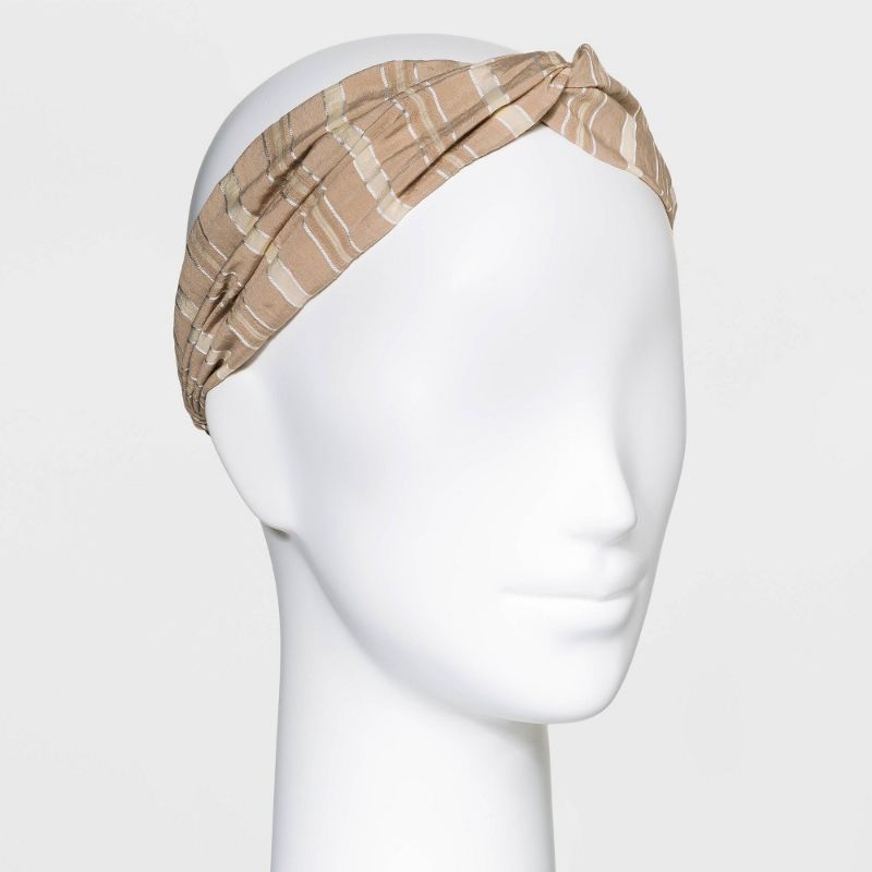 Photo 1 of (X3) Knotted Striped Headwrap - Universal Thread™
