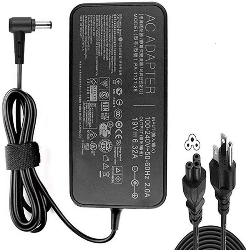 Photo 1 of New 19V 6.32A 120W Laptop Adapter A15-120P1A PA-1121-28 AC Power Charger for Asus FX504 UX510UW N56J N56VM N56VZ N750 N500 G50 N53S N55 Laptop
