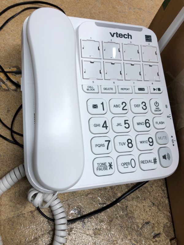 Photo 2 of VTech SN5127 Amplified Cordless Senior Phone System with 90DB Extra-Loud Visual Ringer