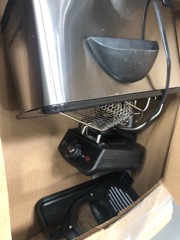 Photo 2 of **does not turn on**Elite Gourmet EDF-3500# Electric Immersion Deep Fryer. Removable Basket, Timer Control Adjustable Temperature, Lid with Viewing Window and Odor Free Filter
