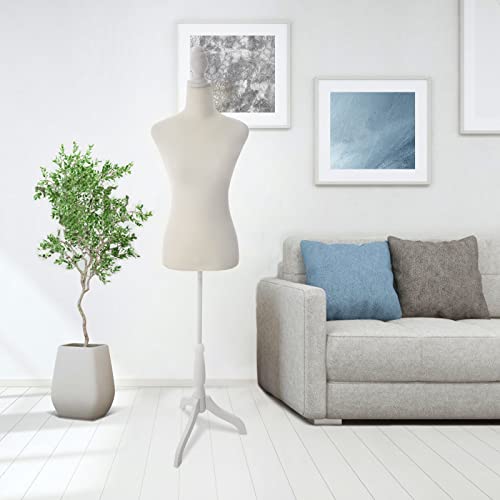 Photo 1 of Female Mannequin Dress Form Torso Tripod Stand Display
