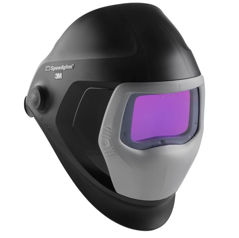 Photo 1 of 3M Speedglas Welding Helmet 9100, 06-0100-30iSW, with Auto-Darkening Filter 9100XXi 3 Arc Sensors for MMAW TIG MIG Tack Plasma Arc Welding and Grinding Mask, 1 Each
