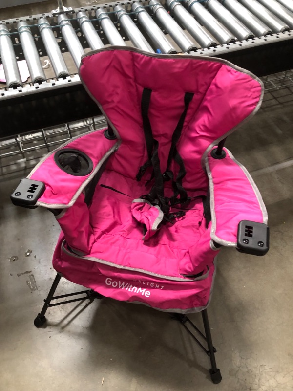 Photo 2 of Baby Delight Go with Me Venture Portable Chair, Indoor and Outdoor, Sun Canopy, 3 Child Growth Stages, Pink
