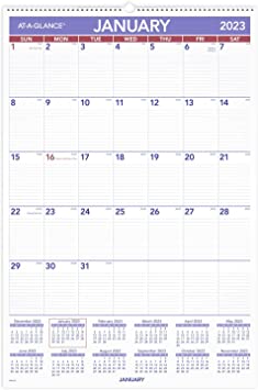 Photo 1 of AT-A-GLANCE 2023 Wall Calendar, 20" x 30", Extra Large, Spiral Bound, Monthly (PM428)
