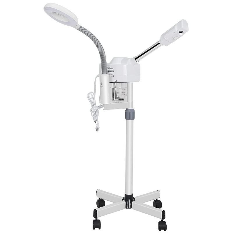 Photo 1 of HomGarden Pro 2 in 1 Facial Steamer 5X LED Floor Magnifying Lamp UV Ozone Mist Face Steamer Salon Spa Beauty Skin Care Equipment
