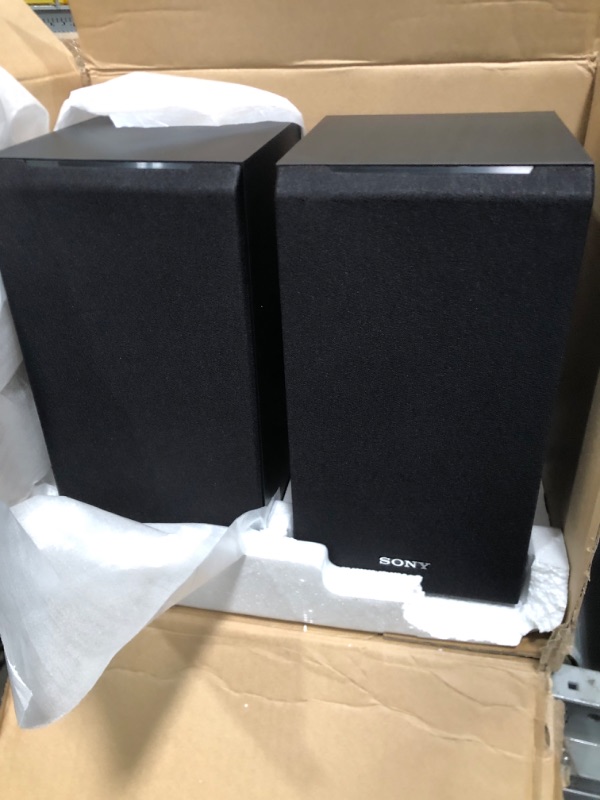 Photo 2 of Sony 3-Way Bookshelf Speakers (Black, Pair)