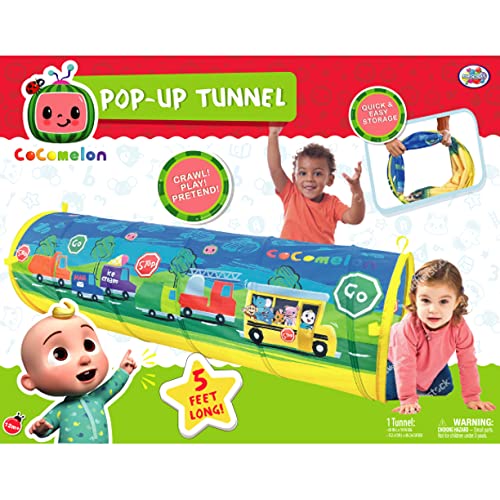 Photo 1 of CoComelon Tunnel Pop up Play Tent Polyester Material for Indoor and Outdoor Use Children Ages 3+
