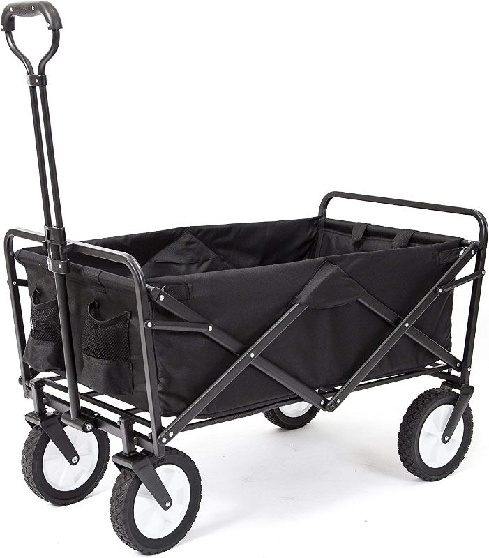 Photo 1 of  Collapsible Folding Outdoor Utility Wagon, Black
