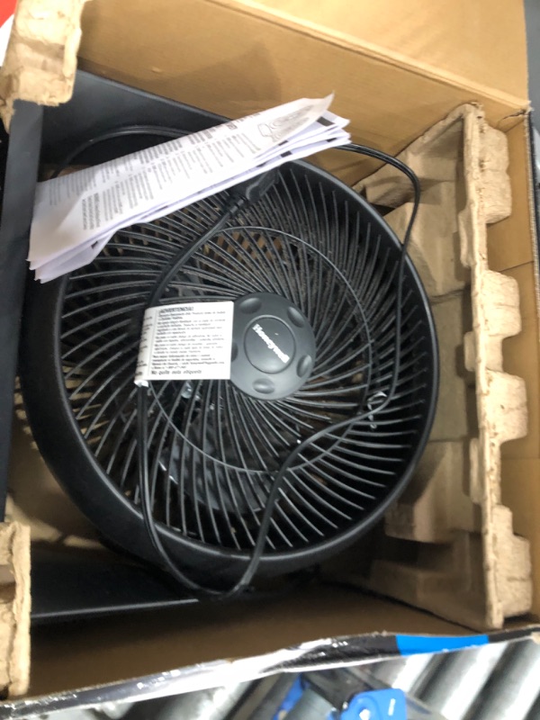 Photo 2 of 12 in. 3 Speed Whole Room Circulator Floor Fan