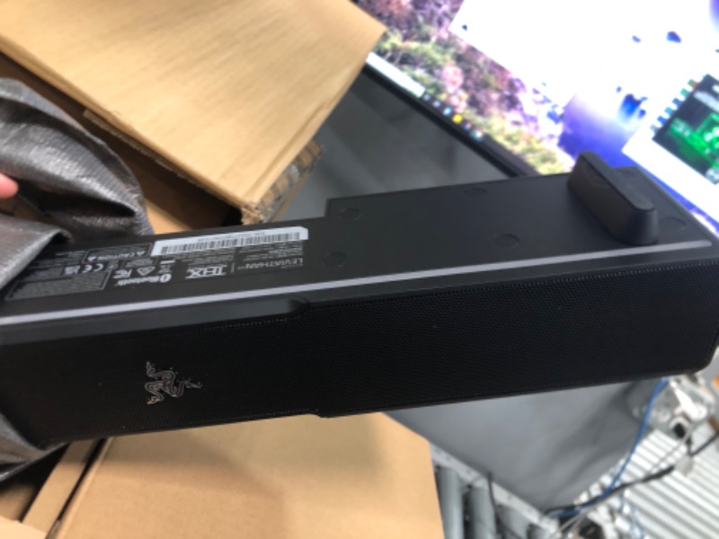 Photo 3 of Razer Leviathan V2: Multi-Driver PC Gaming Soundbar with Subwoofer - THX Spatial Audio - Compact Design - Chroma RGB - Bluetooth 5.2 - for PC