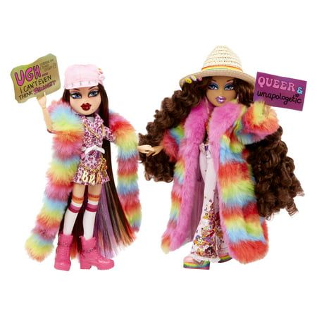 Photo 1 of Bratz® X JimmyPaul Special Edition Designer Pride 2-Pack Couple Roxxi™ & Nevra™ Fashion Dolls
