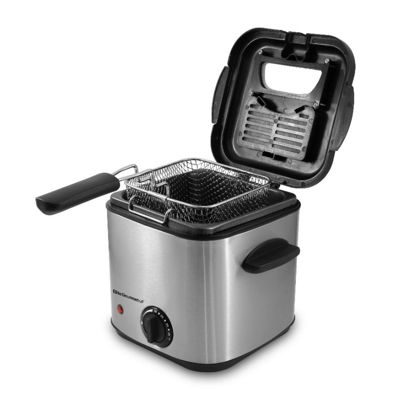 Photo 1 of *** Parts Only*** Elite Gourmet 1.5 Quart Deep Fryer Stainless Steel
